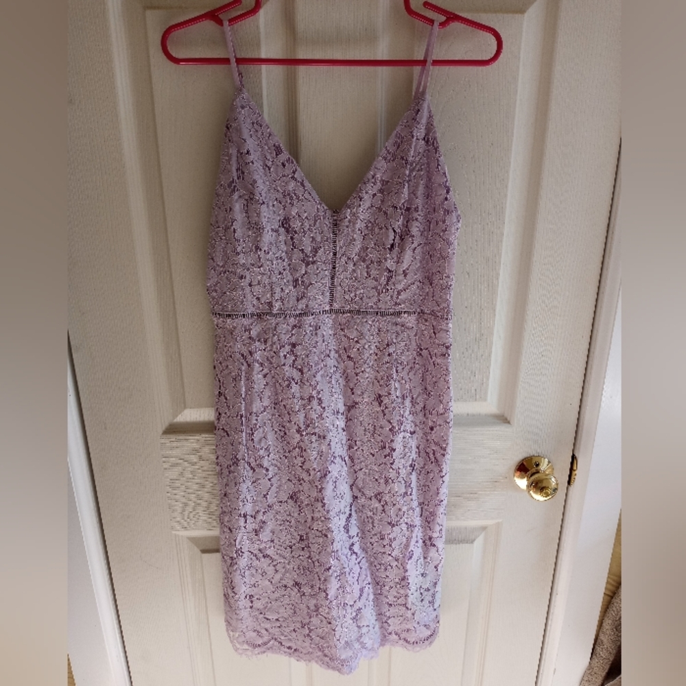 ASTR Purple Lace Dress
